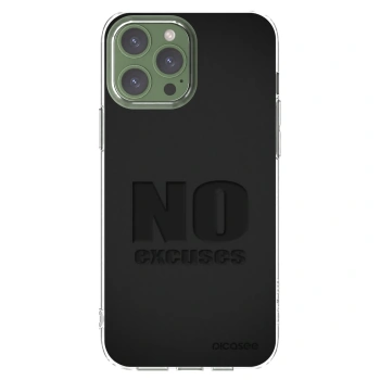 Picasee silikónový prehľadný obal pre Apple iPhone 13 Pro Max - No Excuses
