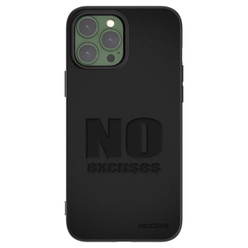 Picasee silikónový čierny obal pre Apple iPhone 13 Pro Max - No Excuses