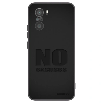 Picasee silikónový čierny obal pre Xiaomi Poco F3 - No Excuses
