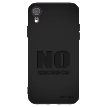 Picasee silikónový čierny obal pre Apple iPhone 6 Plus/6S Plus - No Excuses