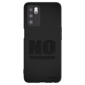 Picasee silikónový čierny obal pre OPPO A16s - No Excuses