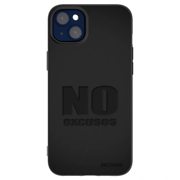 Picasee silikónový čierny obal pre Apple iPhone 14 Plus - No Excuses