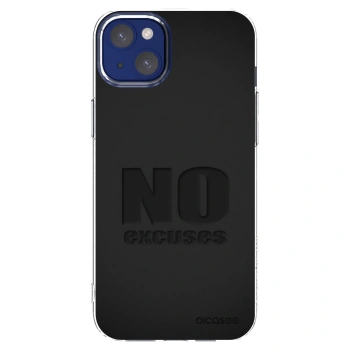 Picasee silikónový prehľadný obal pre Apple iPhone 14 Plus - No Excuses