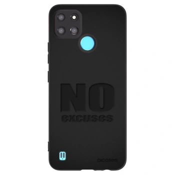 Picasee silikónový čierny obal pre Realme C21Y - No Excuses