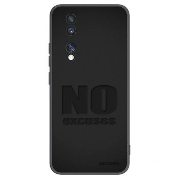 Picasee silikónový čierny obal pre Honor 70 - No Excuses