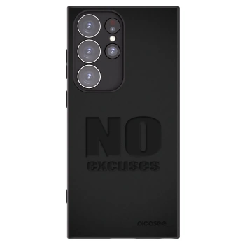 Picasee silikónový čierny obal pre Samsung Galaxy S23 Ultra 5G - No Excuses