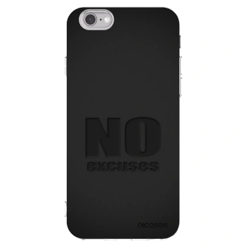 Picasee silikónový prehľadný obal pre Apple iPhone 6/6S - No Excuses