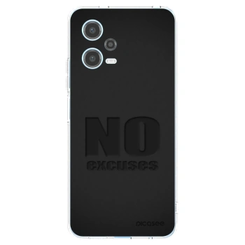 Picasee silikónový prehľadný obal pre Xiaomi Redmi Note 12 5G - No Excuses