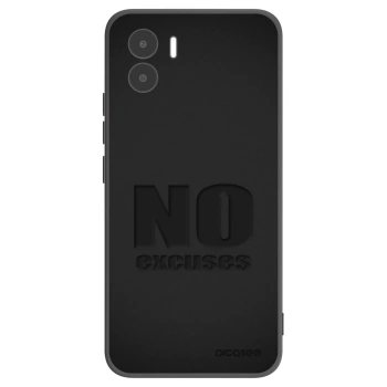 Picasee silikónový čierny obal pre Xiaomi Redmi A2 - No Excuses