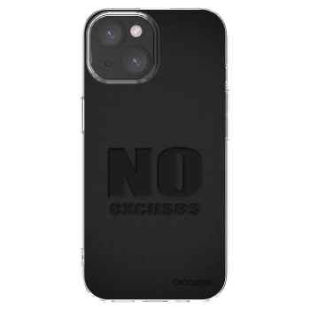 Picasee silikónový prehľadný obal pre Apple iPhone 15 - No Excuses