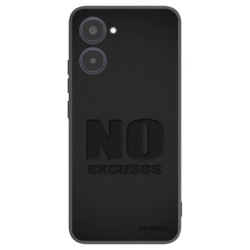 Picasee silikónový čierny obal pre Realme 10 4G - No Excuses