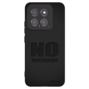 Picasee silikónový čierny obal pre Xiaomi 14 - No Excuses