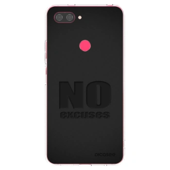 Picasee silikónový prehľadný obal pre Xiaomi Mi 8 Lite - No Excuses