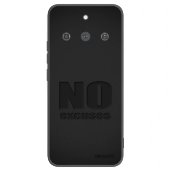 Picasee silikónový čierny obal pre Realme 11 Pro+ - No Excuses