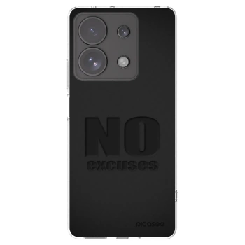 Picasee silikónový prehľadný obal pre Xiaomi Redmi Note 13 Pro 4G - No Excuses