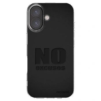 Picasee silikónový prehľadný obal pre Apple iPhone 16 - No Excuses