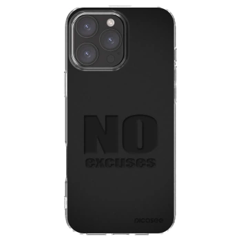 Picasee silikónový prehľadný obal pre Apple iPhone 16 Pro Max - No Excuses