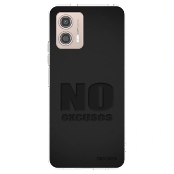 Picasee silikónový prehľadný obal pre Motorola Moto G53 5G - No Excuses