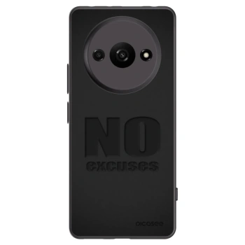 Picasee silikónový čierny obal pre Xiaomi Redmi A3 - No Excuses