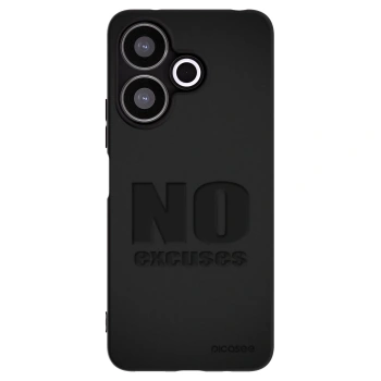 Picasee silikónový čierny obal pre Xiaomi Redmi 13 4G - No Excuses