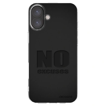 Picasee silikónový prehľadný obal pre Apple iPhone 16 Plus - No Excuses