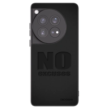 Picasee silikónový čierny obal pre OnePlus 12 5G - No Excuses