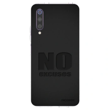 Picasee silikónový prehľadný obal pre Xiaomi Mi 9 - No Excuses