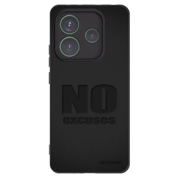Picasee silikónový čierny obal pre Xiaomi Redmi Note 14 5G - No Excuses