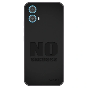 Picasee silikónový čierny obal pre Motorola Moto G34 5G - No Excuses