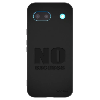 Picasee silikónový čierny obal pre Google Pixel 8a - No Excuses