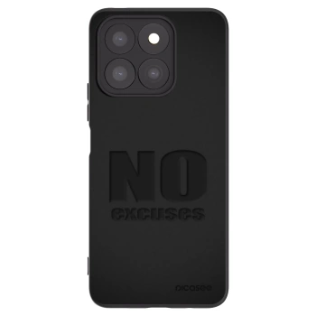 Picasee silikónový čierny obal pre Honor X8c - No Excuses