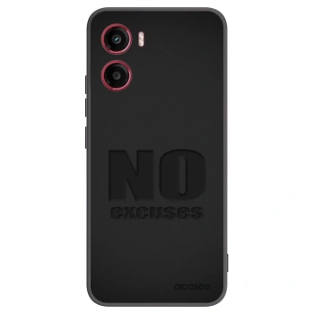 Picasee silikónový čierny obal pre Motorola Moto G05 - No Excuses