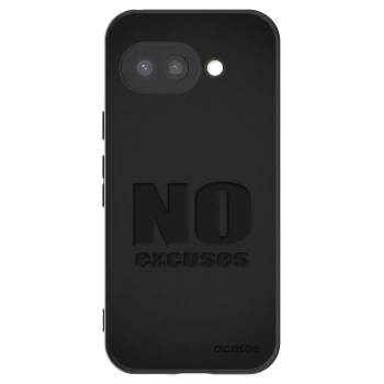 Picasee silikónový čierny obal pre Google Pixel 9a - No Excuses