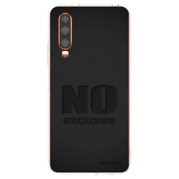 Picasee silikónový prehľadný obal pre Huawei P30 - No Excuses