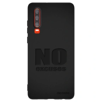 Picasee silikónový čierny obal pre Huawei P30 - No Excuses