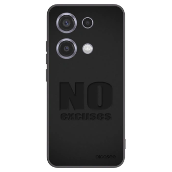 Picasee silikónový čierny obal pre Xiaomi Redmi Note 14S - No Excuses