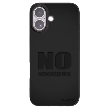 Picasee silikónový čierny obal pre Apple iPhone 17 - No Excuses