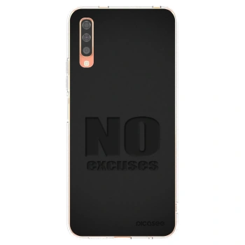 Picasee silikónový prehľadný obal pre Samsung Galaxy A70 A705F - No Excuses