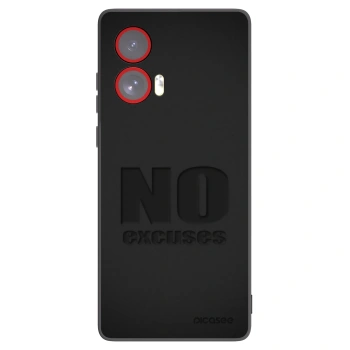 Picasee silikónový čierny obal pre Motorola Edge 50 Fusion - No Excuses