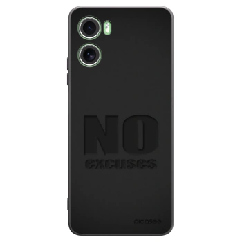 Picasee silikónový čierny obal pre Motorola Moto G06 - No Excuses