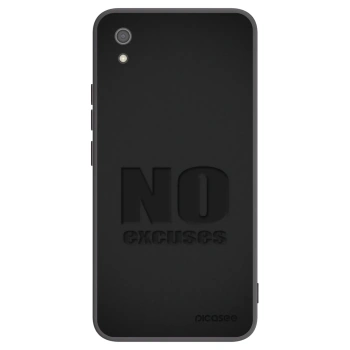 Picasee silikónový čierny obal pre Xiaomi Redmi 7A - No Excuses