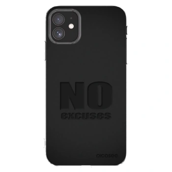 Picasee silikónový prehľadný obal pre Apple iPhone 11 - No Excuses