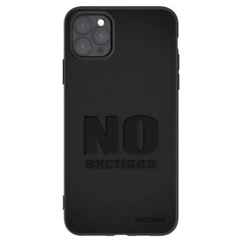Picasee silikónový čierny obal pre Apple iPhone 11 Pro Max - No Excuses