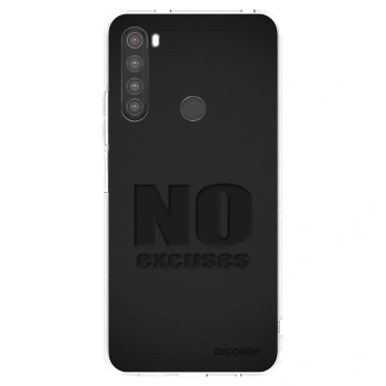 Picasee silikónový prehľadný obal pre Xiaomi Redmi Note 8 - No Excuses