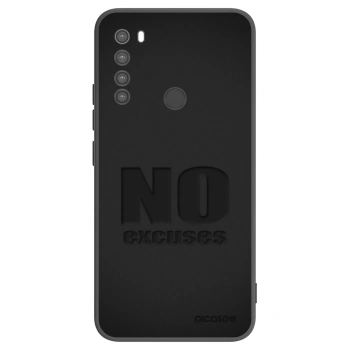 Picasee silikónový čierny obal pre Xiaomi Redmi Note 8 - No Excuses