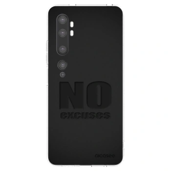 Picasee silikónový prehľadný obal pre Xiaomi Mi Note 10 (Pro) - No Excuses