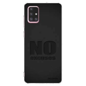 Picasee silikónový prehľadný obal pre Samsung Galaxy A71 A715F - No Excuses