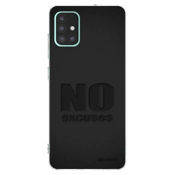 Picasee silikónový prehľadný obal pre Samsung Galaxy A51 A515F - No Excuses