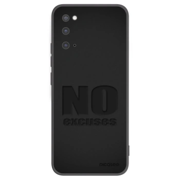 Picasee silikónový čierny obal pre Samsung Galaxy S20 G980F - No Excuses