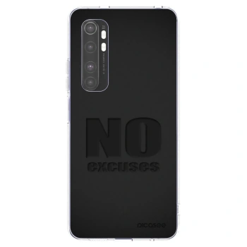 Picasee silikónový prehľadný obal pre Xiaomi Mi Note 10 Lite - No Excuses